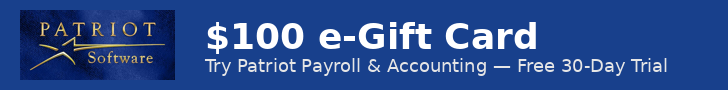 Patriot Accounting Software - $100 e-Gift Card
