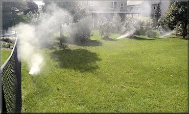 Sprinkler blowout